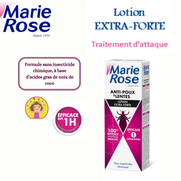 Marie Rose Lotion extra forte anti-poux et lentes 100 ml – Image 3